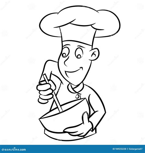 50 Best Ideas For Coloring Chef Coloring Picture Black And White