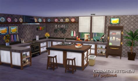 My Sims 4 Blog Carmen Kitchen And Decor Recolors By Pqsim4