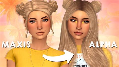 Giving My Favorite Sims Alpha Makeovers Sims 4 Create A Sim Youtube