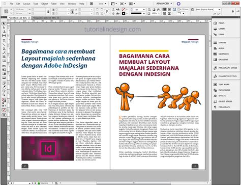 CARA MEMBUAT LAYOUT MAJALAH SEDERHANA DENGAN INDESIGN ~ Desain Grafis