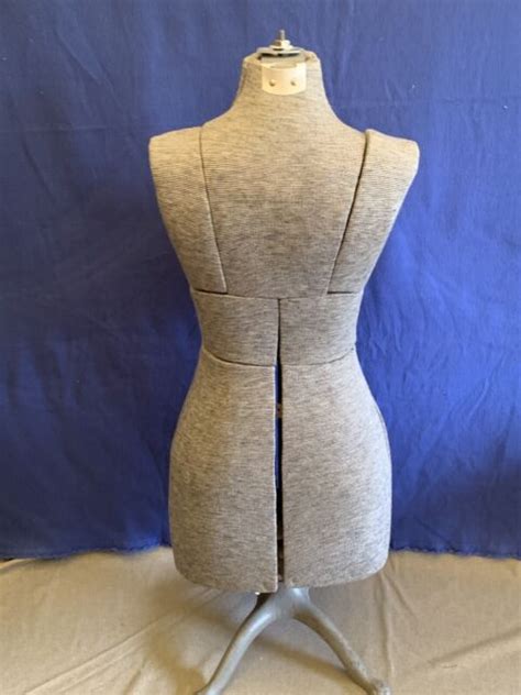 Vintage Female Adjustable Mannequin Sewing Dress Form With Cloth