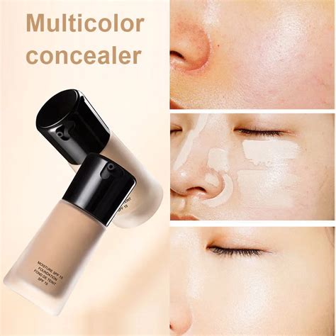 30ml Liquid Concealer Cream Natural Foundation Makeup Long Lasting Oil Control Cosmetic