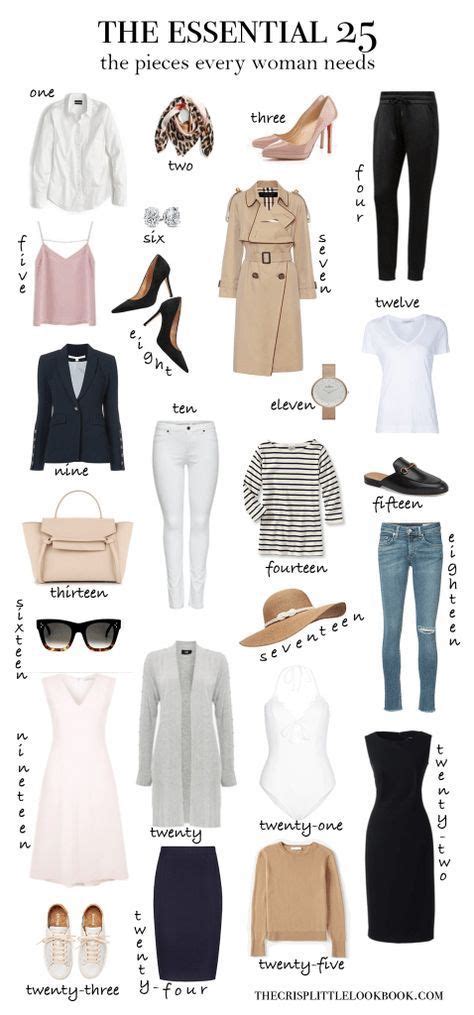 The 25 Wardrobe Essentials Every Woman Needs Thecrisplittlelookbook