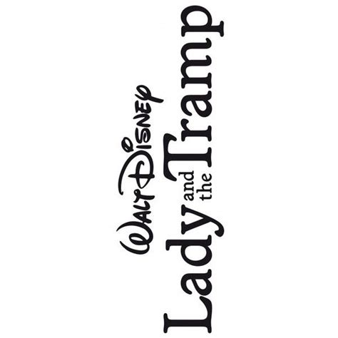 Logo For Lady And The Tramp Liked On Polyvore Featuring