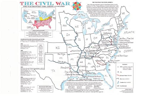 Civil War Map Maps For The Classroom