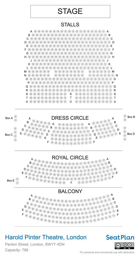 Harold Pinter Theatre London Seating Plan And Seat View Photos Seatplan