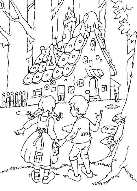 Dibujos De Hansel Y Gretel Personajes Del Cuento Infantil Para Az