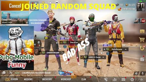 Joined Random Squads Funny Moment Pubg Mobile Gamingex Gameplay Youtube