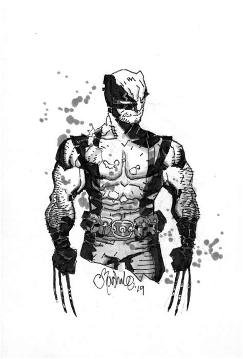 Wolverine By Chris Bachalo In Leonard Richman S Wolverine Comic Art Gallery Room