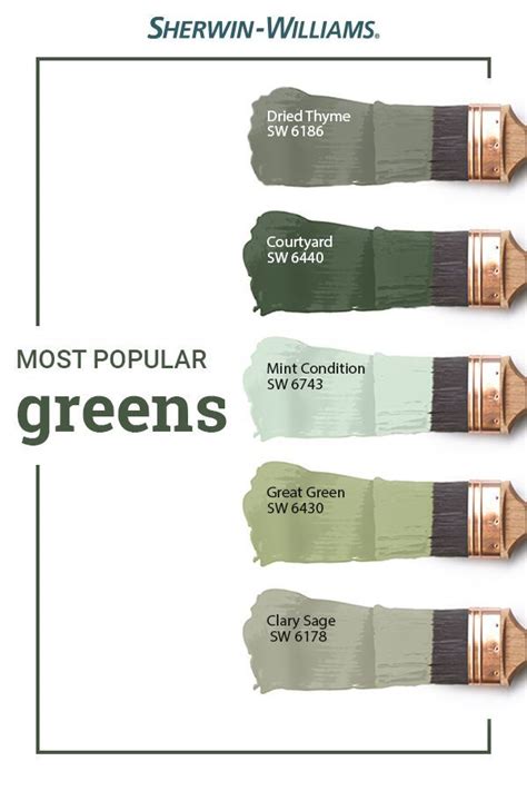 Most popular sherwin williams green. Popular Green Paint Colors in 2020 | Green paint colors ...