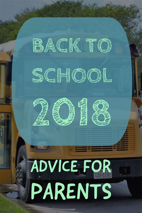 Back To School Advice For Parents Back To School School Readiness