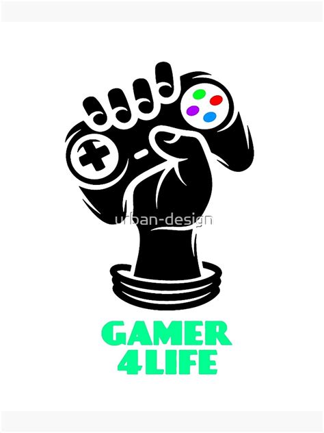 Gamer And Gamer Forever Player And Gamer 4 Life Design Canvas Print For