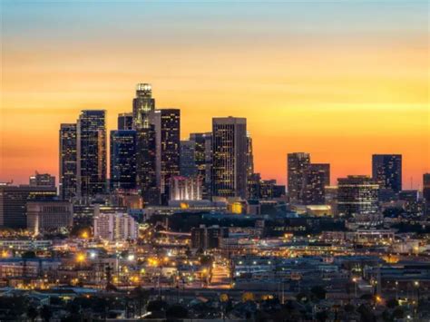 Los Angeles Skyline Glossy Poster Picture Photo La California Kings