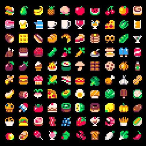 Embedded Pixel Art Food Pixel Art Pixel Art Design