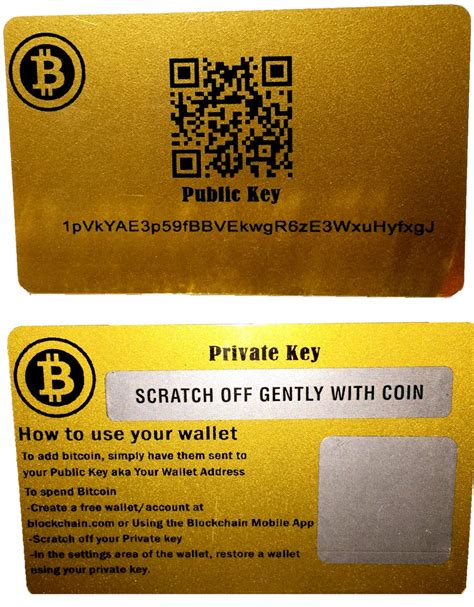 If you buy them, you need to some how get your local fiat currency into bitcoin. Bitcoin Wallet Card - Secure BTC Storage | CryptoVault