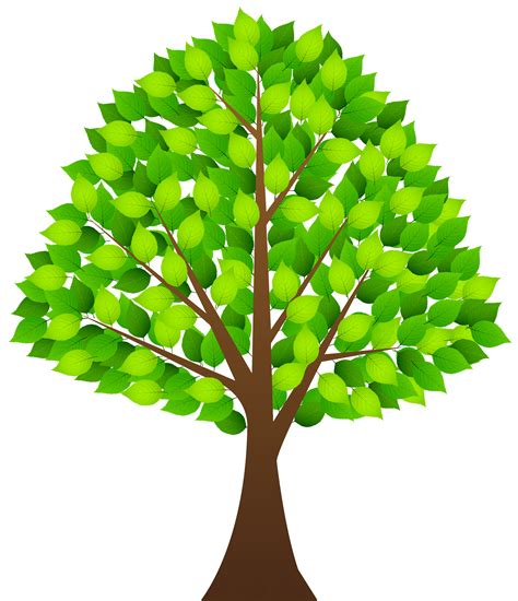 Tree With Green Leaves Transparent Png Clip Art Image Clip Art Library