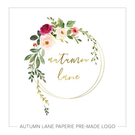 Design And Templates Simple Wreath Logo Rustic Logo Company Logo Floral