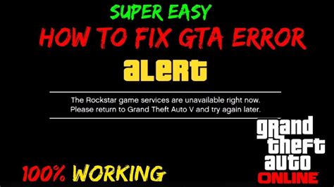 How to fix GTA V Online "Unable to connect to rockstar games services