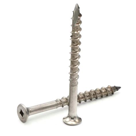 Square Drive Deck Screws 316 Stainless Steel Bugle Head Type 17 Point