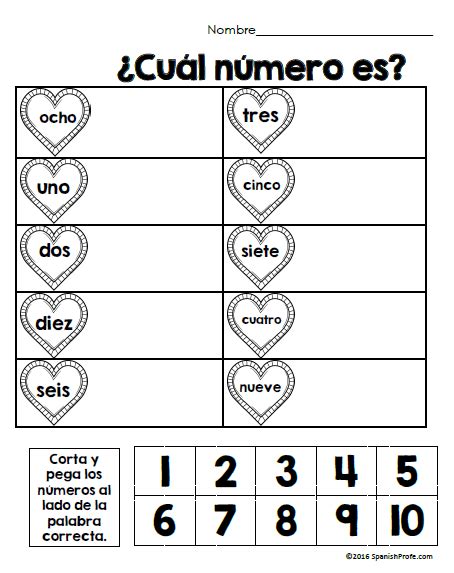 Kindergarten Spanish Worksheets Free Thekidsworksheet