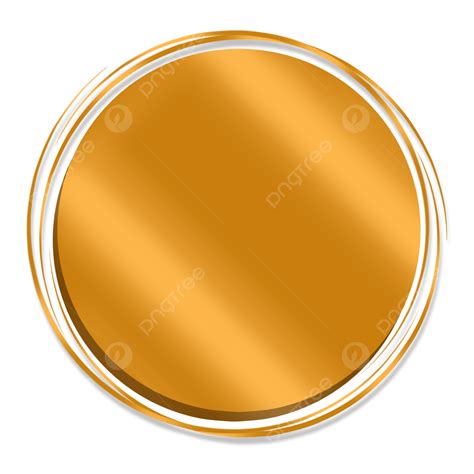 Goldener Kreisrahmen Mit Texttafel Golden Rahmen Kreis Png Und Psd