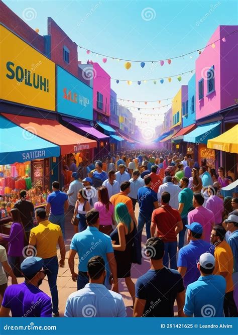 Exciting Sale Extravaganza.AI Generated Stock Illustration