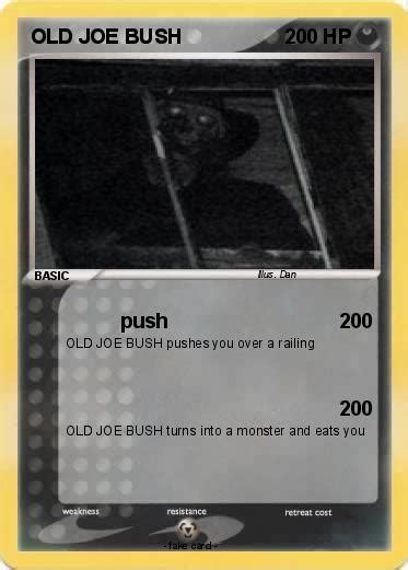 Pokémon Old Joe Bush Push My Pokemon Card