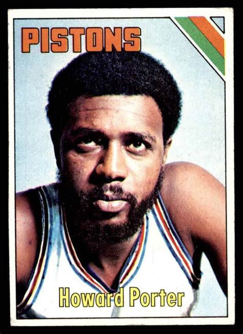 1975 Topps 138 Howard Porter Detroit Pistons Basketball