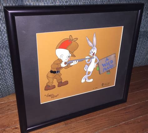 Bugs Bunny Elmer Fudd Cel A Wild Hare Signed Virgil Ross Artist Proof