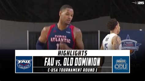 Fau Vs Old Dominion Highlights C Usa Mens Basketball Tournament