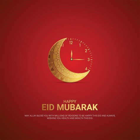 Eid Mubarak Creative Ads Design For Social Media 3d Illustration