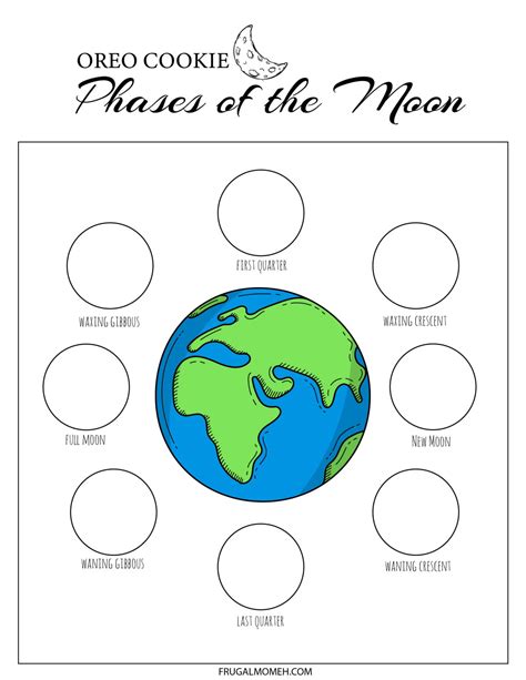 Moon Phases Oreo Worksheet Free Printable Printable Form Templates