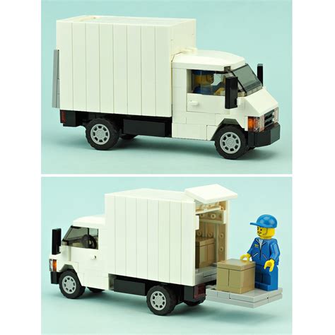 Lego Moc Delivery Truck With Lift Gate By Demarco Rebrickable