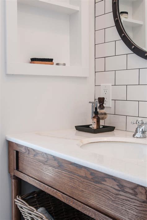 For easy maintenance down the road, apply grout sealer. Timeless Subway Tile Bathroom Backsplash | HGTV