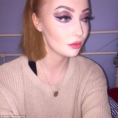 Maisie Beech Who Posted Selfie With Make Up On Half Her Face Is Called
