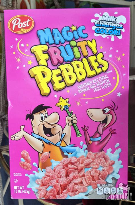 Review Magic Fruity Pebbles Turns Milk Blue Cerealously
