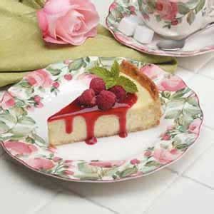 Just add milk, butter and sugar . Royal Raspberry Cheesecake Recipe | Taste of Home