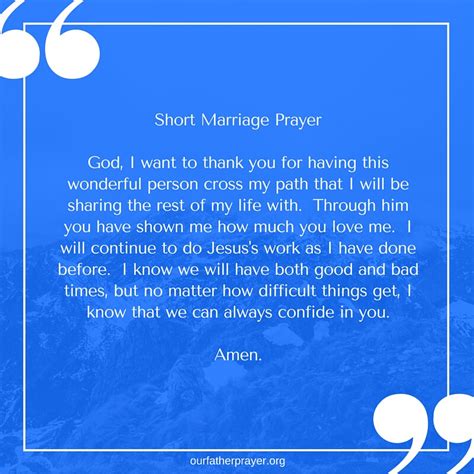 Prayers For Married Couples Our Father Prayer