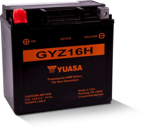 GYZ16H - Yuasa Battery, Inc.