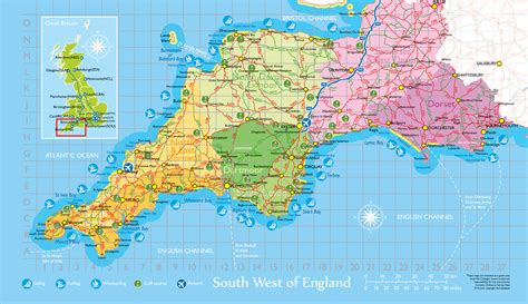 00074swmapflatcolcr Map Of South West Of England For Flickr