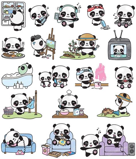 Cute Panda Drawing Cute Panda Cartoon Kawaii Panda Printable
