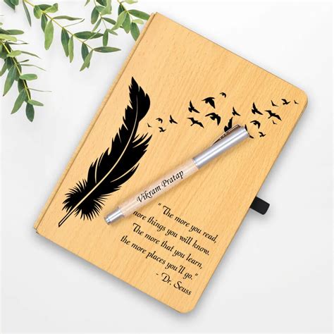 Capture Memories With A Personalized Wooden Diary Pen Set
