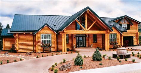 Texan Log Home Model Preassembled Log Homes And Cabins By Homestead