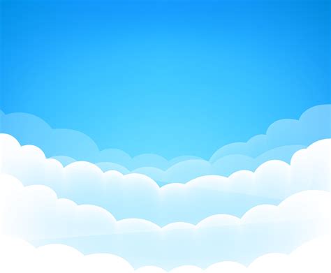 Blue Sky With Cute White Clouds Background 2235810 Vector Art At Vecteezy