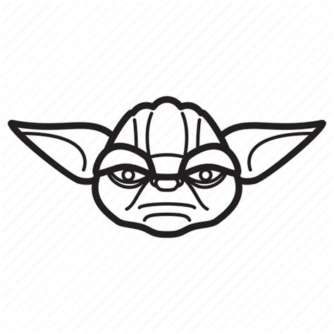 Find Hd Yoda Svg Master Outline Star Wars Yoda Silhouette Png Images