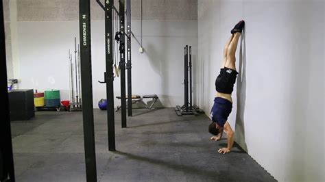 Wall Facing Handstand Push Up Youtube
