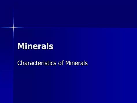 Ppt Minerals Powerpoint Presentation Free Download Id8831754