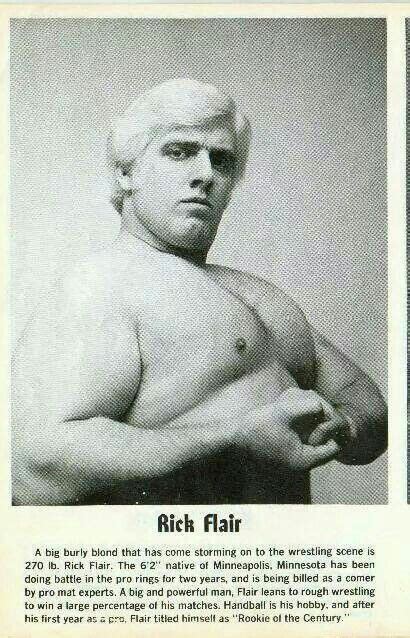 Ric Flair In The Early S Before The Stylin And Profiln WOOO Ric Flair Newspaper Article