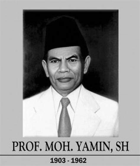 Gambar Muhammad Yamin Yamin Biografi Moh Kepogaul Mohammad Sumpah