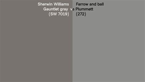 Sherwin Williams Gauntlet Gray Sw 7019 Vs Farrow And Ball Plummett